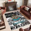 Newcastle 10 Customizable Name Carpet Design for Game Room Entryway Dormitory Living Rooms Anti-slip Rug Decorate Offices
