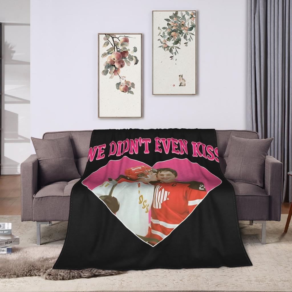 Soft Warm Blanket Adult Decorative We Didnt Even Kiss Heated Rivalry Hollanov Throw Blanket Flannel Bedspread For Home Decor