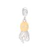 S925 Sterling Silver Starfish, Dolphin, and Turtle Charm Bracelet with Beaded Accessories