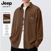 JEEP SPIRIT Men's Corduroy Long-Sleeve Lapel Shirt