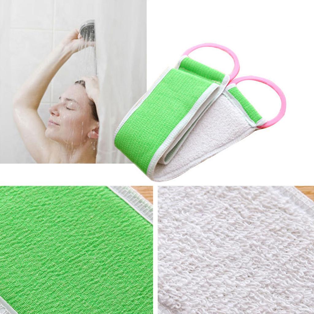 Double Sided Shower Strip Towel Exfoliating Dead Skin Shower Towel Suitable for Daily Body Cleaning Use