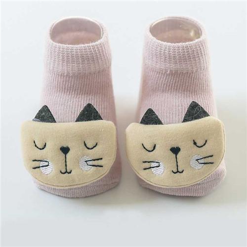 Baby Socks Newborn Anti Slip 3D Cartoon Cute Baby Socks for Girls Spring Toddler Cotton Baby Boys Floor Socks  New Arrival