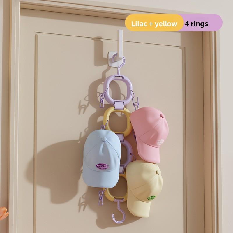 Space-Saving Rear Hat Storage Clip for Baseball Caps & Duckbill Caps -Multifunctional Hanging Bag Display Rack Wardrobe for Home