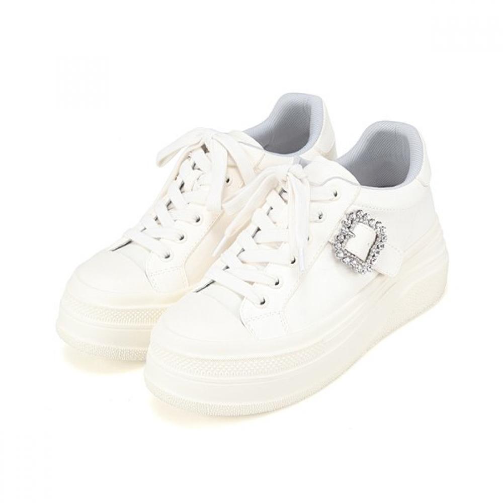 Barbara Soft Leather CaSual Women S SneakerS 6cm Bbi607wt 225mm