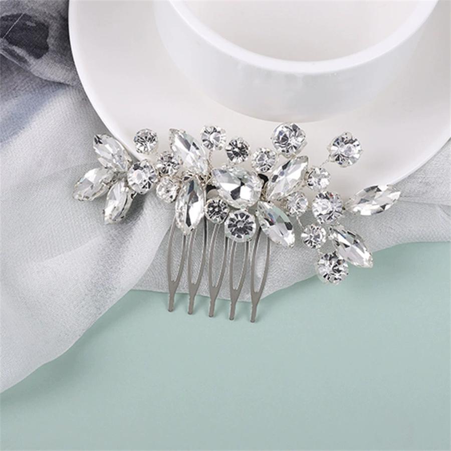 1PC Bridal simple hair comb, braided hair, rhinestone bridal headpiece, wedding accessories, creative and fashionable