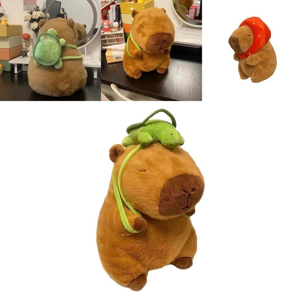 Adorable Capybara Plush Toy Pp Cotton Stuffed Animal Short Plush Water Rat Category 45cm