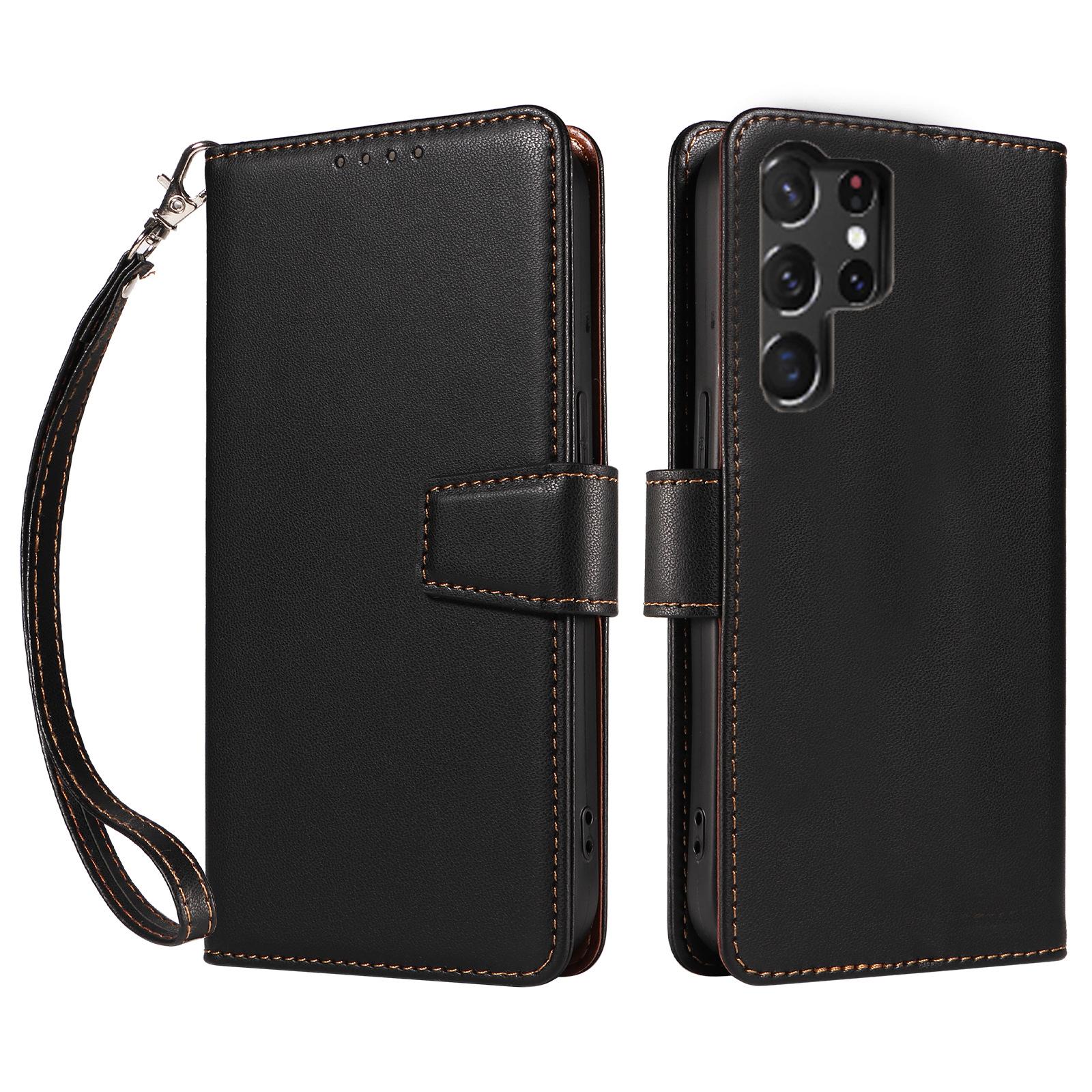 

Подходит для Samsung S25 Ultra Кожаный чехол для мобильного телефона Антимагнитная ткань S25 Чехол для мобильного телефона S23 Чехол-книжка с карманом Чехол для защиты мобильного телефона Samsung S25 ULTRA