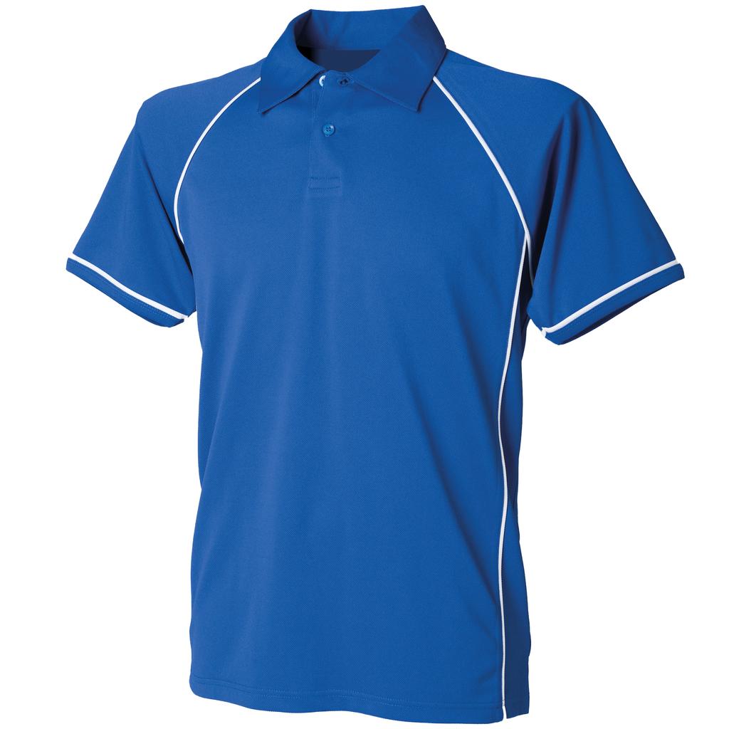 Finden & Hales Kids Unisex Piped Performance Sports Polo Shirt