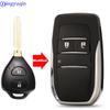 Jingyuqin Modifizierte 2/3/4 Tasten Autoschlüssel Gehäuse für Toyota Corolla Yaris Prado Tarago Camry RAV4 REIZ Crown Avalon Venza