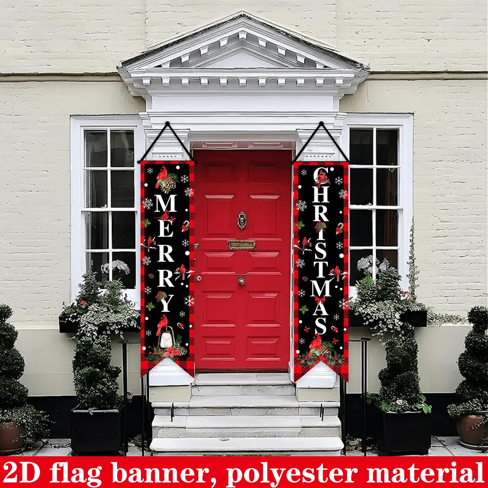 2pcs Christmas & Chinese New Year Tuxedo Large Door Couplet