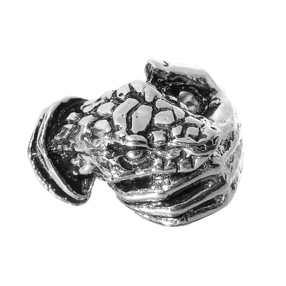 Boutique New Retro Simple New Punk Hip-hop Skull Personality Men's Open Ring Robot Ghost Head Jewelry