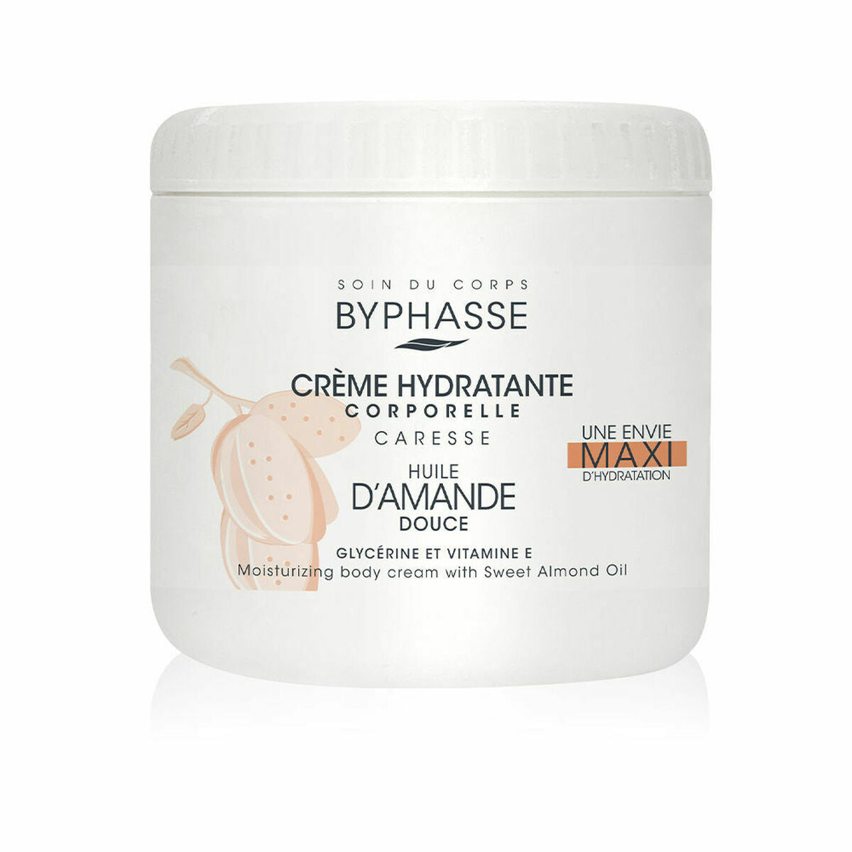

Soin du corps hydratant Byphasse Amande douce (500 ml)