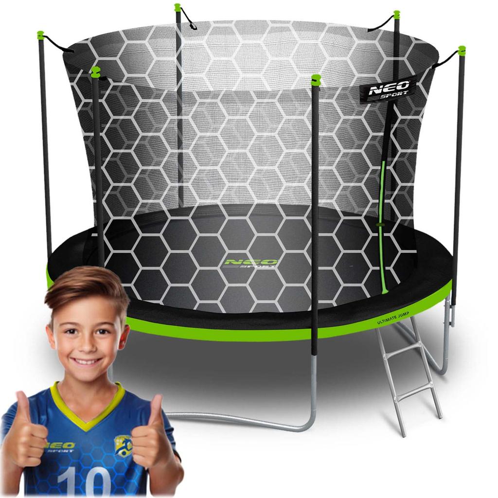 6ft/183cm Garden Trampoline with Inner Net and Ladder Neo-Sport