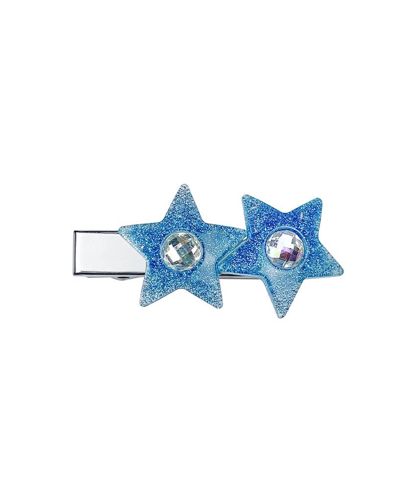 Vvv Glitter Star Cubic Clip Hairpin