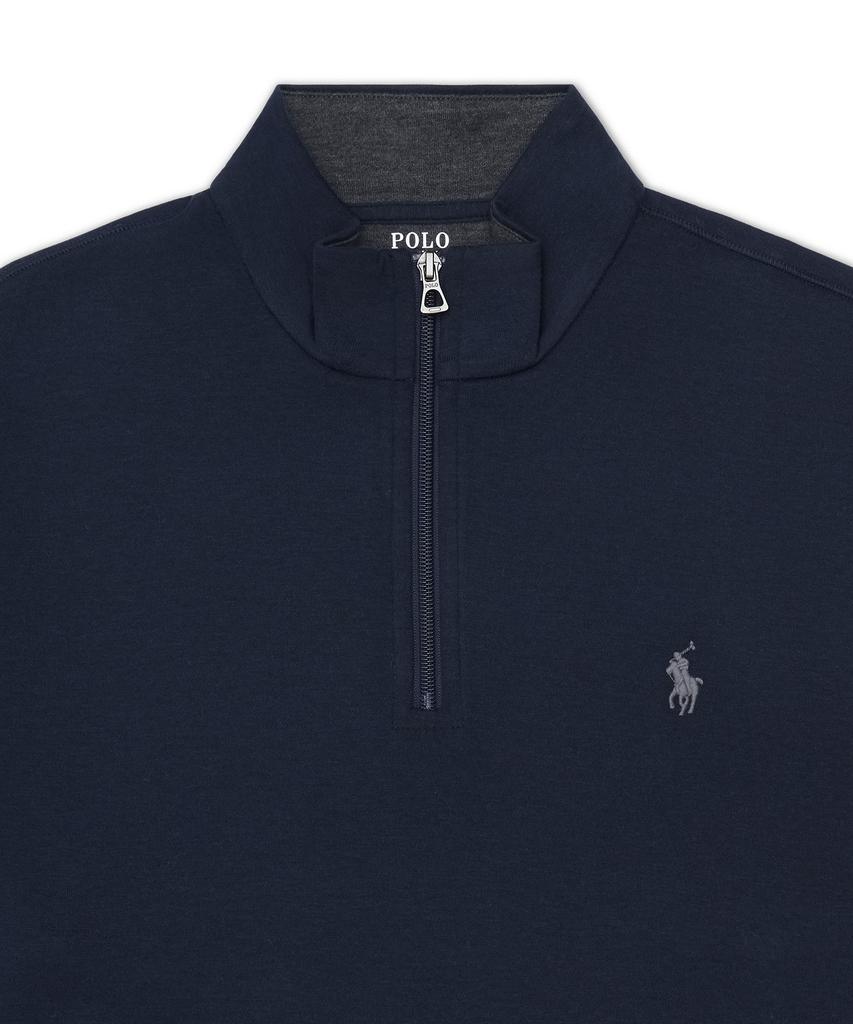 POLO RALPH LAUREN Luxury Jersey Quarter Zipper Pullover - Navy