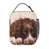 English Springer Spaniel Insulated Lunch Bag for Women Office Cooler Thermal Food Box Tote Leakproof Lunch Boxes Container