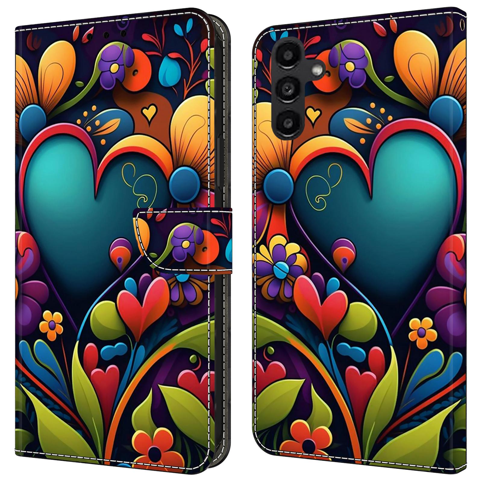 

Для Samsung Galaxy A24 4G (162,1 x 77,6 x 8,3 мм) Чохол з принтом, шкіряний гаманець, чохол для телефону I