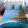 Dream NS Modern Nature Bedding Set 3D Digital Printing Beach Coconut Grove Summer Bedroom Quilt Cover Pillowcase Bedding Kit