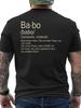 Otac Bosnian Father's Babo Men's Bosnian Cyrillic Letter Print T-Shirt