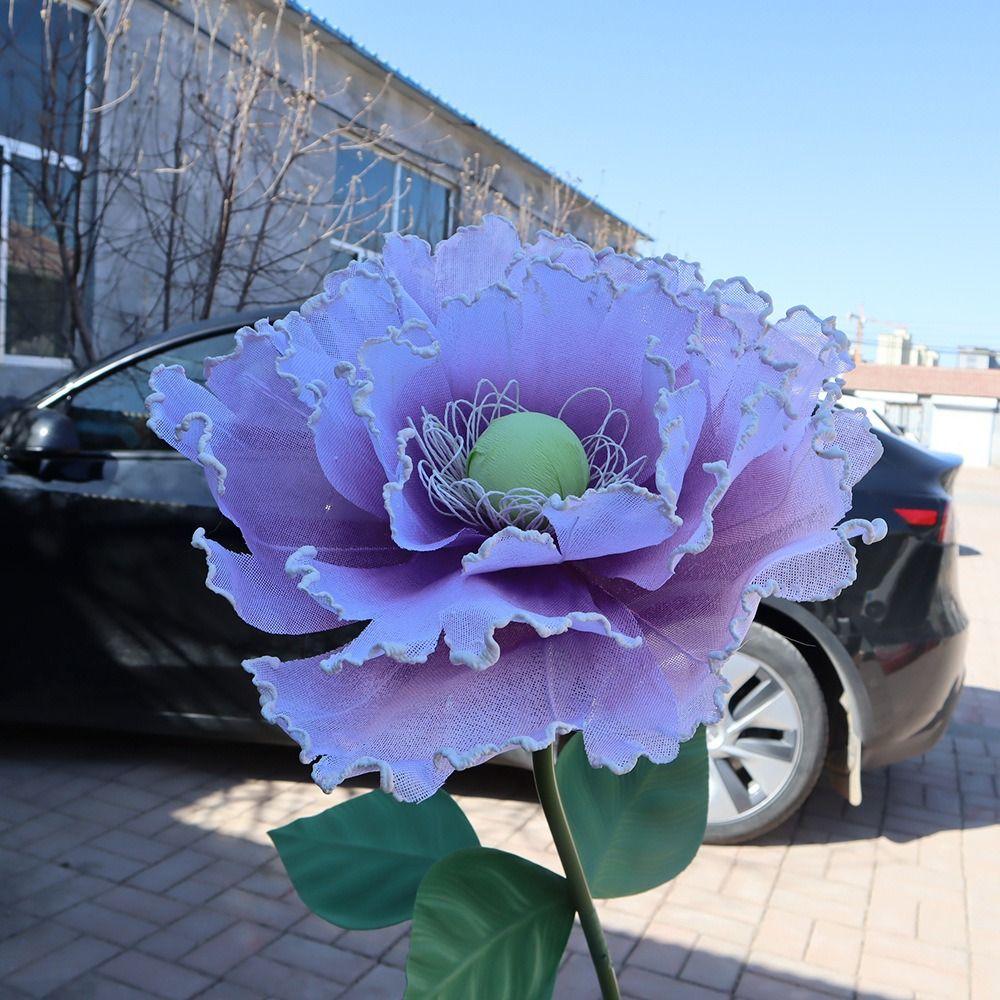 3D Big Simulation Flower 30cm Artificial Flowers Window Display Fake Flower  Wedding