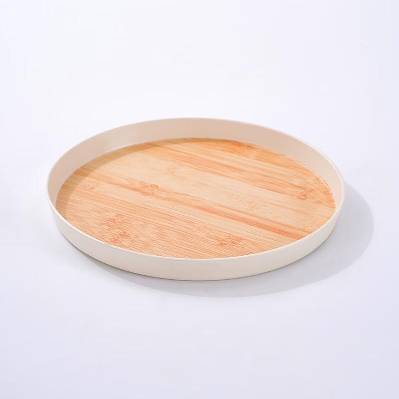 Yangge Melamine Bamboo Wood Grain Serving Trays