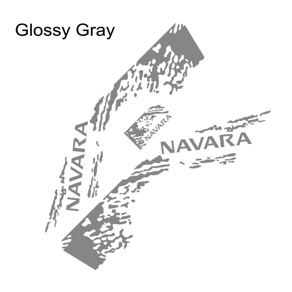 Наклейки на боковины кузова пикапа Для Nissan Navara SL ST Графика для грузовика Декор в стиле Splash Grunge Наклейка на багажник Виниловые чехлы Автоаксессуары Glossy Gray