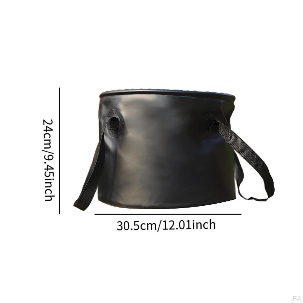 Collapsible Bucket Container Portable Multipurpose Lightweight Wash Basin Basket for Boating Fishing