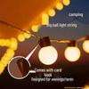 Waterproof Outdoor LED Retro Bulb String Lights for Camping, Courtyard, Balcony, and Decorative Use