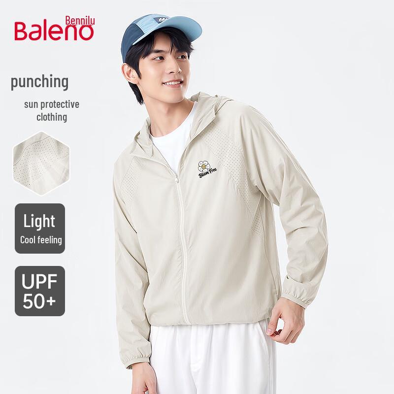 Baleno Men s UPF50+ Long Sleeve Hooded Sun Protection Jacket