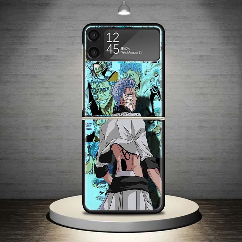 Grimmjow 6 Bleach Phone Case For Samsung Galaxy Z Flip 7 6 5 4 3 5G Shockproof Cover Z Flip7 Flip6 ZFlip5 Flip3 Flip4 Luxury She