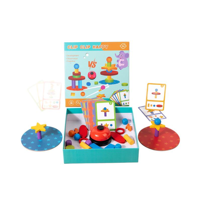 Toddler Beaver Matching Puzzle: Fun Stacking & Large Particle Building Blocks Game for Ages 3-6, Promoting Parent-Child Interaction.
