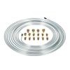 25 ft 3 16   Brake Line Tubing Kit with 16 PCS Fittings for Hydraulic Braking System Fuel System Transmission System,