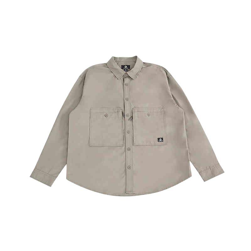 

New Converse Shirts Men s Dark Brown 10027258-A02 M