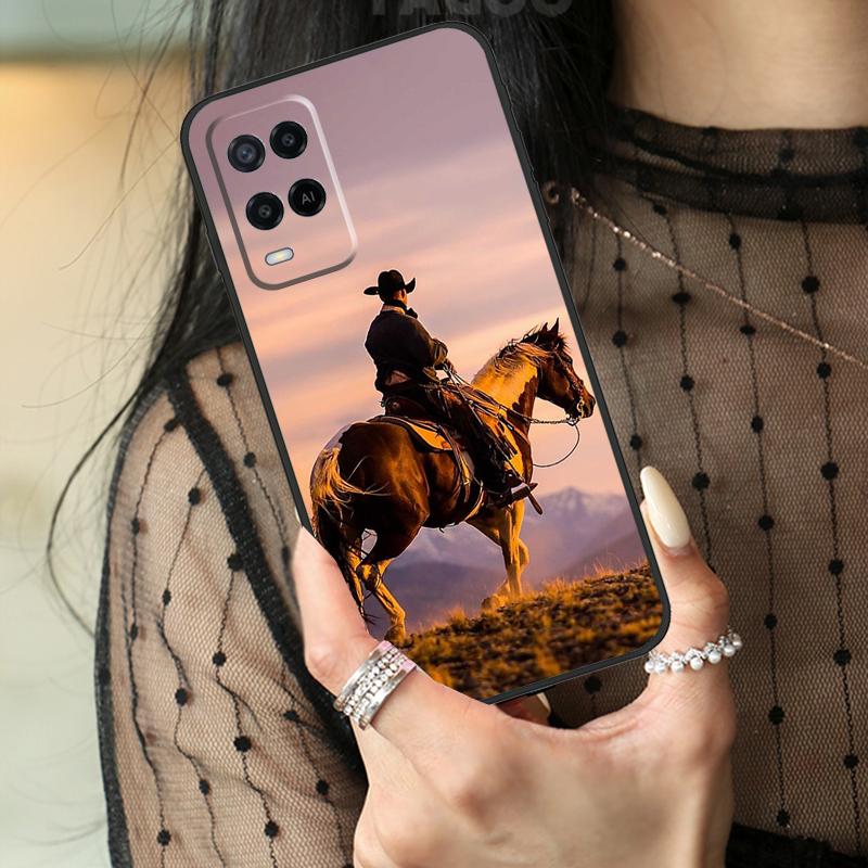 Cowboy Case For Oppo A16 A76 A96 A17 A18 A60 A80 A40 A38 A58 A78 A98 A94 A74 A54 A15 A57 A77 A5 Pro