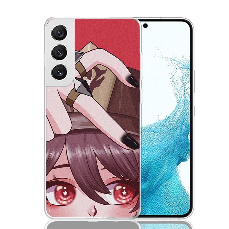 Coque de téléphone Genshin Love Walnut Pour Samsung Galaxy S25 S24 S23 S22 S21 FE S20 Ultra S10 Plus Art Personnalisée Coque Capa S24 S23 S2
