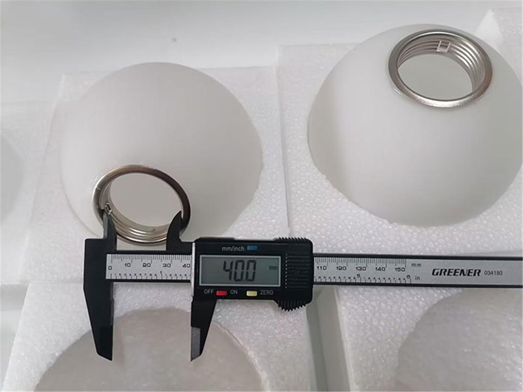 4cm opening threaded white glass shade replacement for E27 E26 screw socket D10cm D12cm D13cm D15cm lamp cover for thread holder