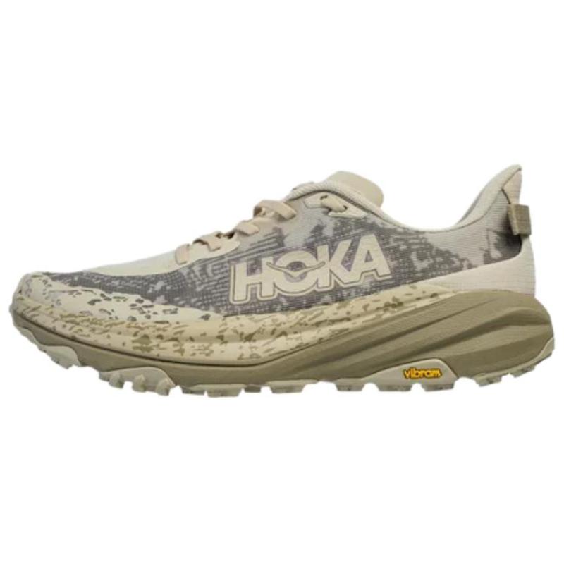 HOKA ONE ONE Speedgoat 6 Support Running Shoes Men's Gray Sneakers 1147791-OSH
