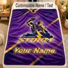 Flanelinis pledasMelbourne Storm Individualus vardas Tekstas Personalizuotas Minkštas Šiltas Pledas Namų Dekoras Dovana