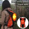 5L Cycling Backpack Luminous LED Turn Signal Reflective Safety Night Riding Running Camping USB Rechargeable Outdoor Waterproof Bag