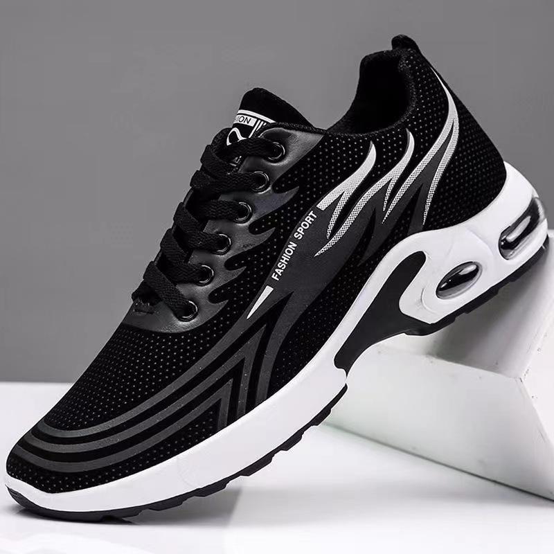 Spring and Autumn Sports Shoes Men's Leather Waterproof Travel Shoes Student Fashion Running Shoes Soft Sole Lightweight Casual Shoes