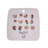 Autumn/Winter Cute Little Bear Rose Silver Needle Earrings - High-End Maillard Ins Style