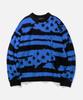 VASTIC Flag Brush Knit_Black/Blue