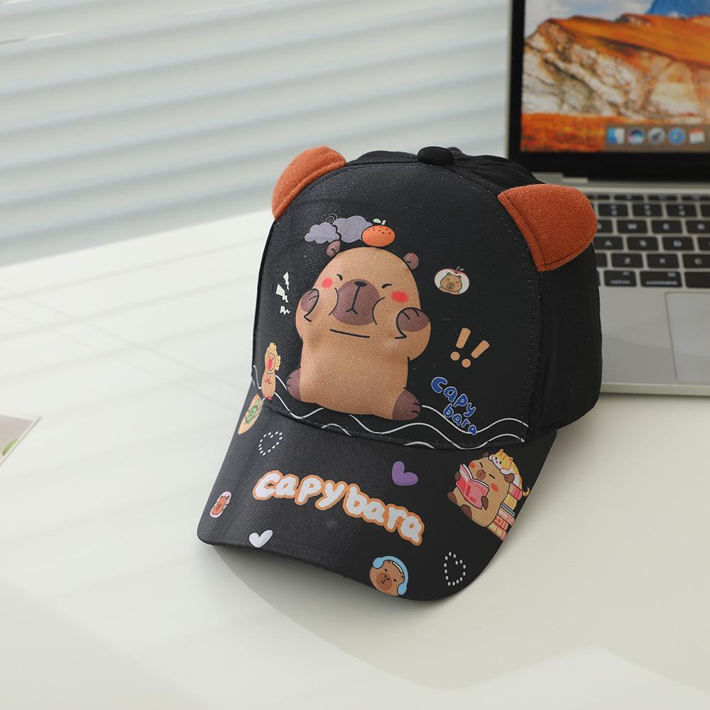 Boys And Girls Hats Kapibara 3D Printed Children'S Cartoon Children'S Cap Sunscreen Shade Baseball Cap
