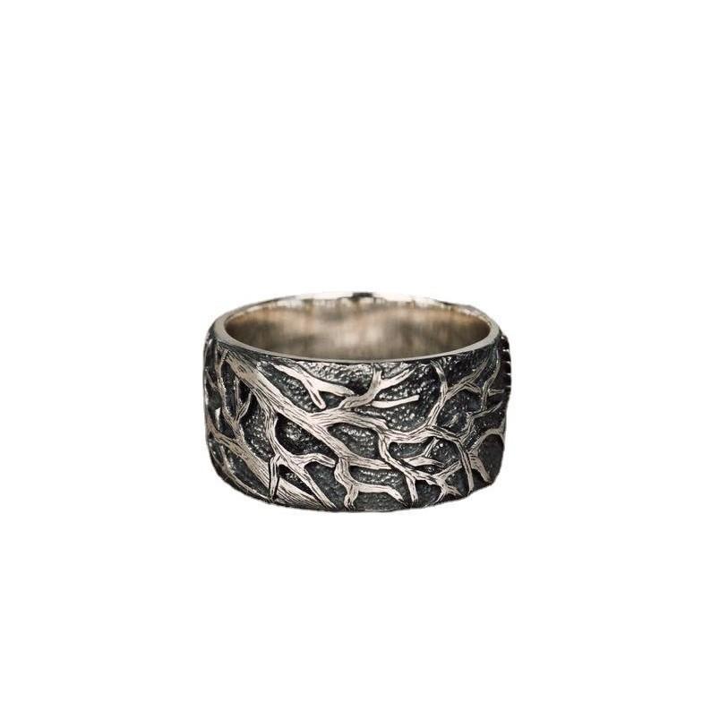 Accessories Retro Dark Night Cat + Mouse Ring Cartoon Ring