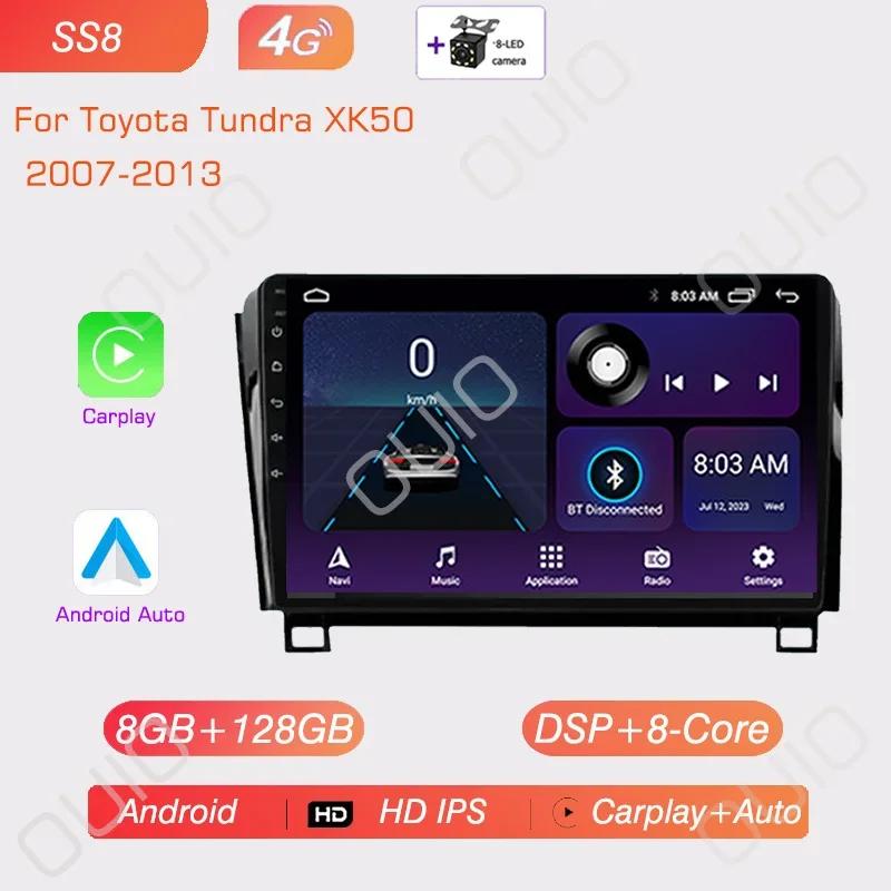 Android Radio For Toyota Tundra XK50 2007-2013/Sequoia XK60 2008-2017 Car stereo Multimedia Player Carplay Auto GPS navigation