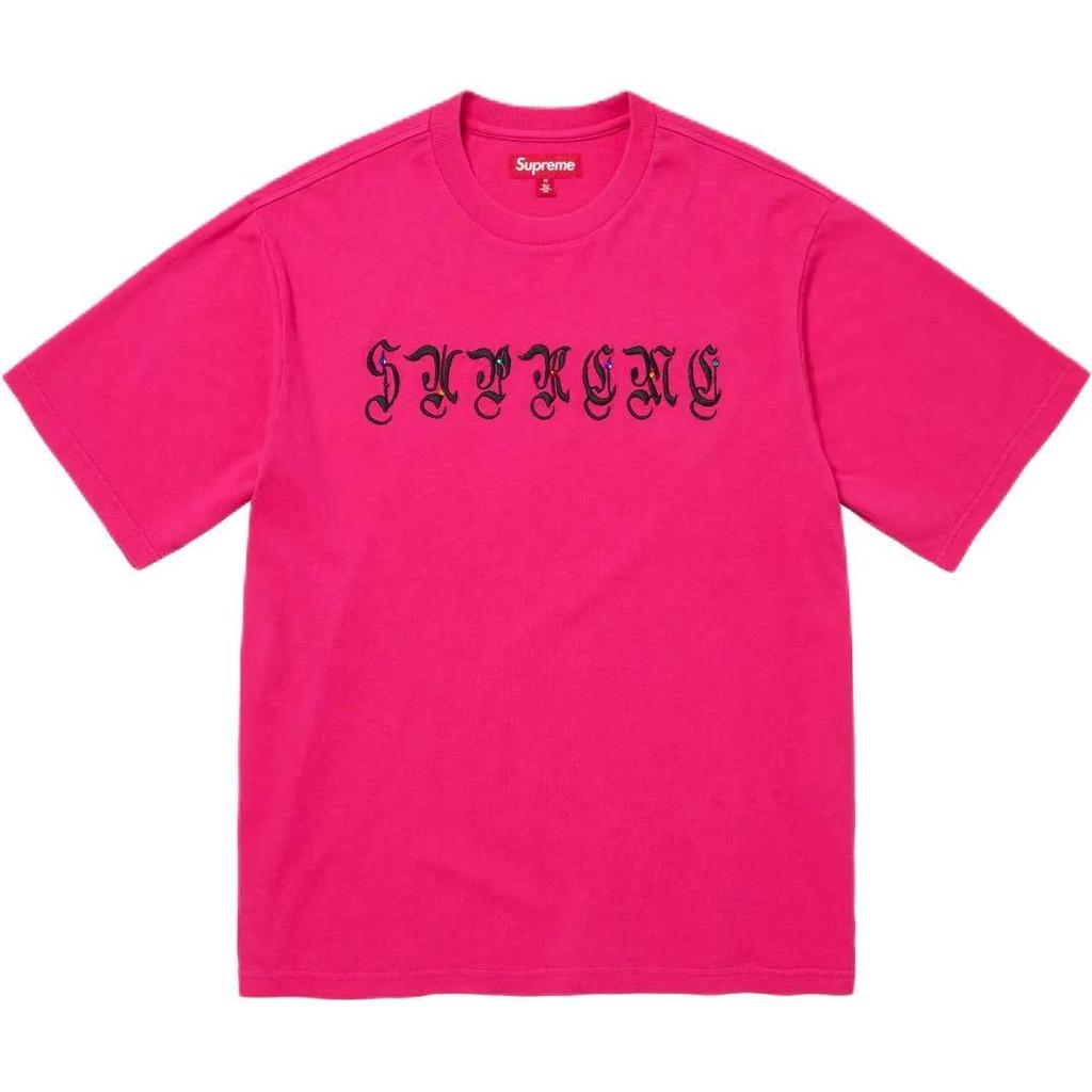 Supreme FW25 WEEK11 AOI Gems S / S Top T Shirt Unisex (Unisex) T-Shirts supreme-aoi-gems-s-s-top-pink