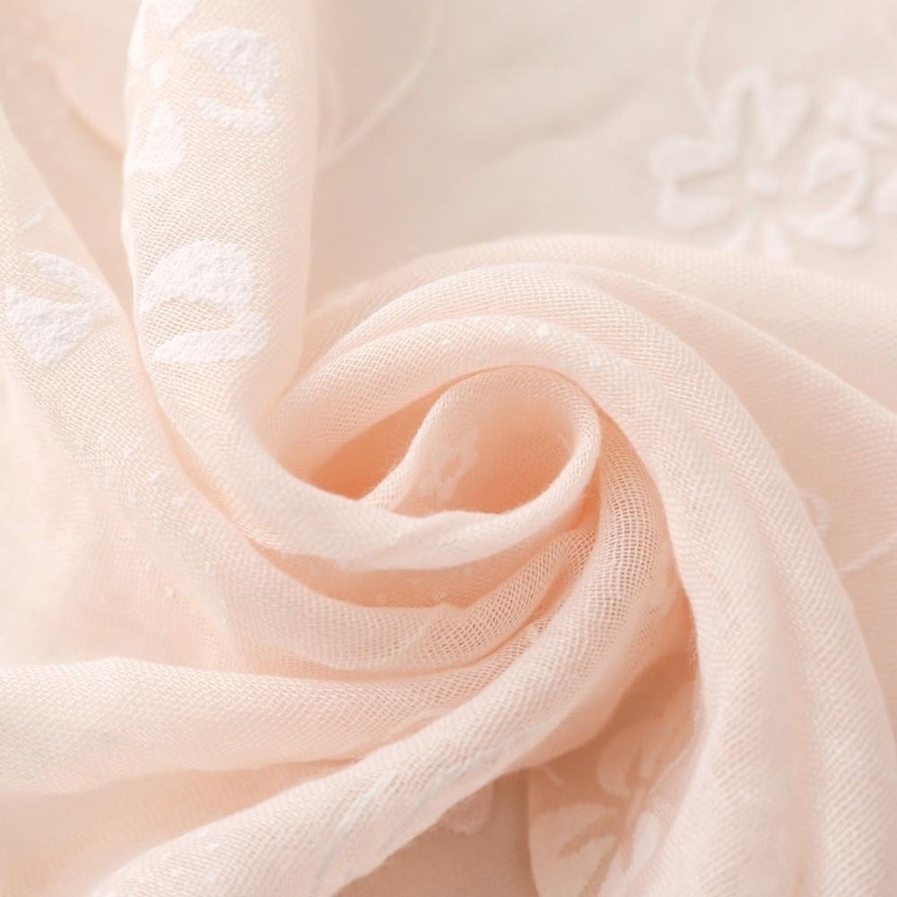 Retro Foulard Hijab Elegant Shawls Wraps Literary Female Headscarf Spring Summer Autumn for Women