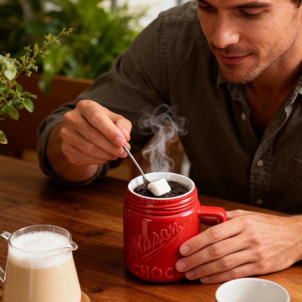 200ml Chocolate Fondue Cup With Fork Ceramic Mug Embossed Design Hot Melt Cup Chocolate Melting Cup For Butter Cheese