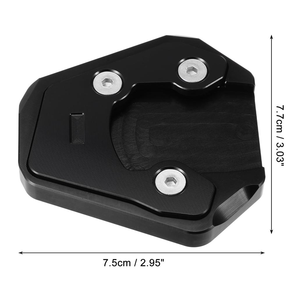 uxcell Motorcycle Kickstand Plate Pad Aluminum Alloy Compatible with Suzuki