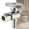 Angle Stop Valves Replacement Faucet Valves Compression Outlet Angle Globe Valves for Toilet Bathroom Kitchen Enduring